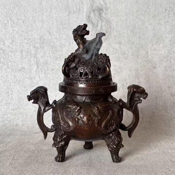 Wierookbrander - Brons - Draken en Foo dogs