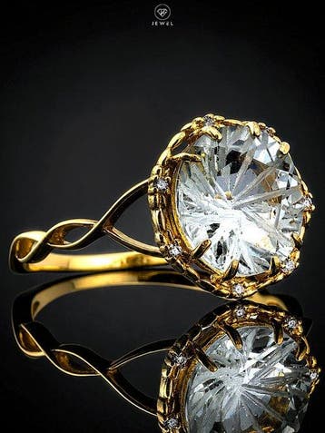 Zonder minimumprijs - Ring Groene amethist ring - 925, Nieuw