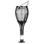Ledisons Solar LED-priklamp Flame XL zwart, Tuin en Terras, Buitenverlichting, Ophalen of Verzenden, Nieuw