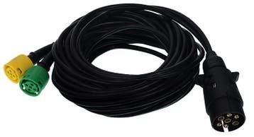 Aanhanger Kabelset 7 Polig 12v - 7.5m Bajonetconnector - Tra, Ophalen of Verzenden, Nieuw, Universele onderdelen