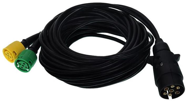 Aanhanger Kabelset 7 Polig 12v - 7.5m Bajonetconnector - Tra, Auto-onderdelen, Verlichting, Nieuw, Universele onderdelen, Ophalen of Verzenden