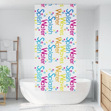 vidaXL Doucherolgordijn 90x240 cm stofbreedte 86 cm, Verzenden, Nieuw