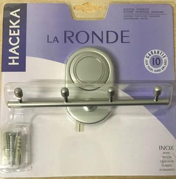 Haceka - Haceka La Ronde Kapstokje Inox, Huis en Inrichting, Badkamer | Badtextiel en Accessoires, Ophalen of Verzenden, Nieuw