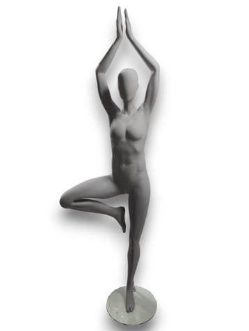 Etalagepop Vrouw Yoga – Betonlook