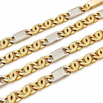 UnoAErre - Halsketting - 18 karaat Geel goud, Witgoud -, Sieraden, Tassen en Uiterlijk, Nieuw