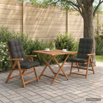 vidaXL 2-delige Hoogrug Kussen VIANEN 2 pcs 100% Polyester, Verzenden, Nieuw