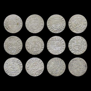 Poolse–Litouwse Gemenebest. Lot of 6 coins: 5x Pótorak (1½