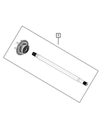 Axle Rear Shaft Assembly, LH - RAM 1500 2021+, Ophalen of Verzenden, Nieuw
