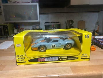 Jouef 1:18 - Modelauto - Ford GT-40 Le Mans 69, Hobby en Vrije tijd, Nieuw