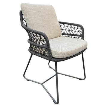 Taranto Pasadena dining tuinset 140xH75 cm 6 delig antraciet, Ophalen of Verzenden, Nieuw