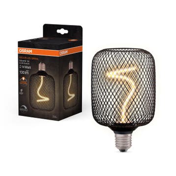 Osram LED Decor E27 3.5W 130lm 1800K Square Zwart | Dimbaar, Ophalen of Verzenden, Nieuw