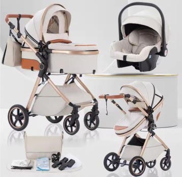 Opvouwbare 3-in-1 Kinderwagen voor Dagelijks Gebruik, Kinderen en Baby's, Kinderwagens en Combinaties, Verzenden, Nieuw