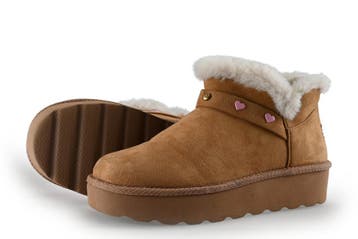 Skechers Enkellaarzen Meisjes in maat 35 Cognac, Verzenden, Jongen of Meisje, Schoenen, Skechers