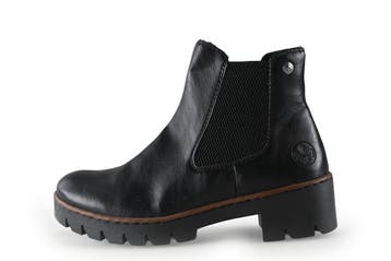 Rieker Chelsea boots in maat 38 Zwart, Verzenden, Zwart, Overige typen, Zo goed als nieuw
