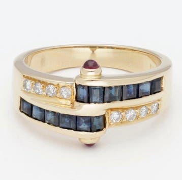 Zonder minimumprijs - Ring - 18 karaat Geel goud - 0.68ct., Nieuw