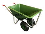 Kruiwagen - Polyester - 160 Liter - Tweewielig - Groen, Tweewielig, BWN, Nieuw, Ophalen of Verzenden
