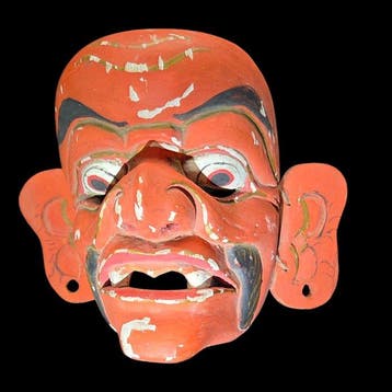 Antic original Mask from Java - Diorama
