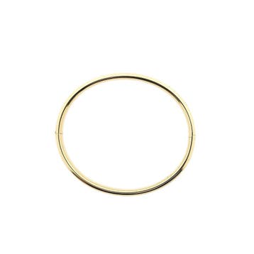 Gouden slavenarmband; 14 karaat; Ø 60,5 mm, Ophalen of Verzenden, Gebruikt, Goud, Goud