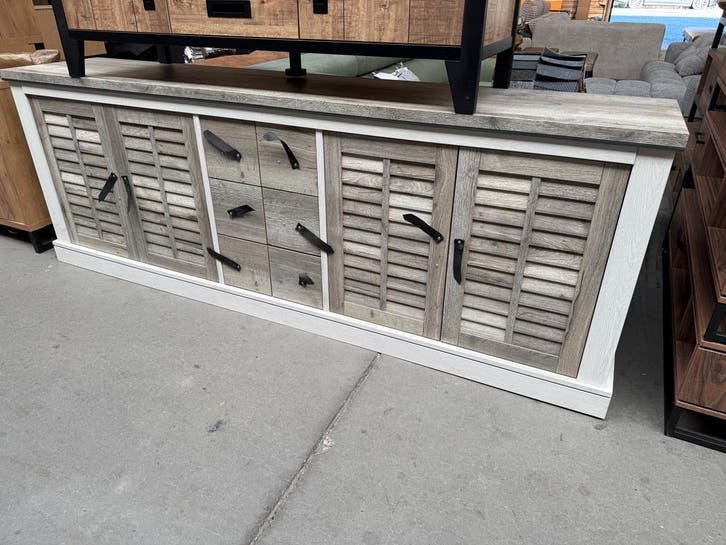 Vernon dressoir, kleur alaska grey, Huis en Inrichting, Kasten | Dressoirs, Nieuw, Metaal, Overige materialen