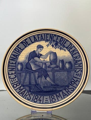 Keramis Boch - Charles Catteau - Wandbord - Aardewerk -