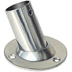 Rvs Vlaggenstokhouder 22mm Rond 58mm, Ophalen of Verzenden, Nieuw