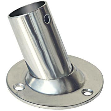 Rvs Vlaggenstokhouder 22mm Rond 58mm, Watersport en Boten, Ophalen of Verzenden, Nieuw