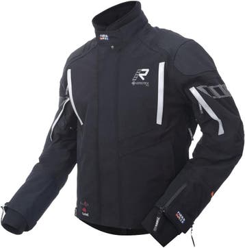 Rukka Shield-RD WP GTX Zwart Wit Textiele Motorjas, Motoren, Kleding | Motorkleding, Nieuw met kaartje, Jas | textiel, Rukka, Heren