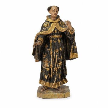 sculptuur, Saint Francis of Assisi - 18th Century - 25 cm -