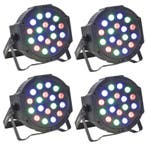 Party Light 4x Party-par181 DMX Gestuurde Led PAR, Verzenden, Nieuw, Overige typen
