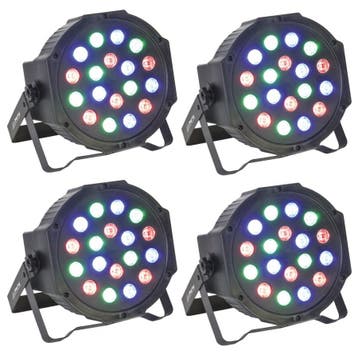 Party Light 4x Party-par181 DMX Gestuurde Led PAR, Verzenden, Nieuw, Overige typen
