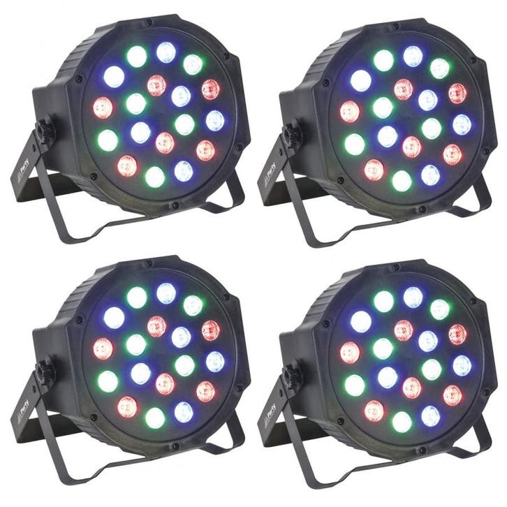 Party Light 4x Party-par181 DMX Gestuurde Led PAR, Muziek en Instrumenten, Licht en Laser, Overige typen, Nieuw, Verzenden