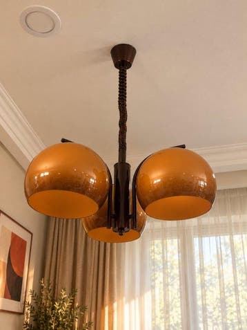 Szarvasi Factory , 3-Light Adjustable Space Age Pendant Lamp