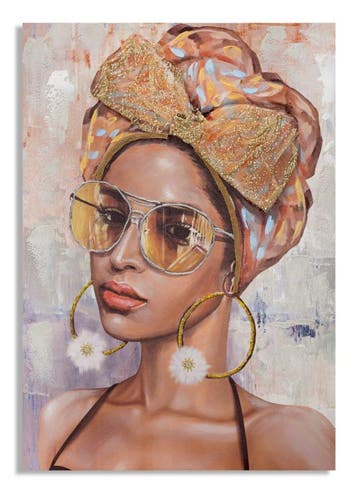 HANDGEMAAKTE MUURSCHILDERINGJENNIFER -B- CM 70X3X100 -, Ophalen of Verzenden, Nieuw