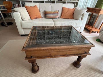 Salontafel - Teak - Indiase raamrooster tafel
