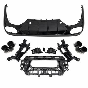 Diffuser With Black Exhaust Tips Voor Mercedes E Class, Ophalen of Verzenden, Nieuw