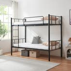Stapelbed Berimma 200x90 cm met ladder en uitvalbescherming, Verzenden, Nieuw