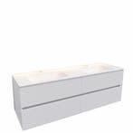 Badkamermeubel Solid Surface AQS Oslo 150x46 cm Dubbel Mat, Huis en Inrichting, Badkamer | Badkamermeubels, Ophalen of Verzenden