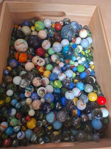 Marble - Knikkers 9.2 kg. Glazen Knikkers / Marbles -