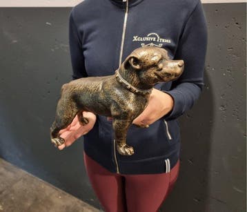 Beeld, Large Stafford Dog - Iron - 19.5 cm - IJzer - 2026