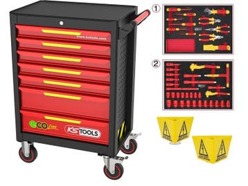 ECOline gereedschapwagen met 42 geïsoleerde gereedschappen v, Ophalen of Verzenden