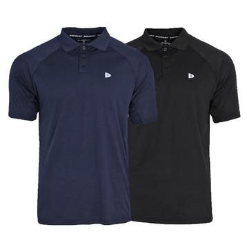 Donnay Donnay Heren - 2-Pack - Sport Polo Bjorn - Navy &, Verzenden, Nieuw