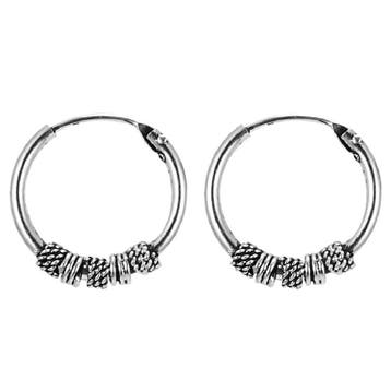 Fako Bijoux - Bali Oorringen - Luki - 15mm - Zilverkleurig, Verzenden, Nieuw