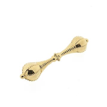 Gouden broche van een mutsenbel, Ophalen of Verzenden, Gebruikt, Goud, Goud