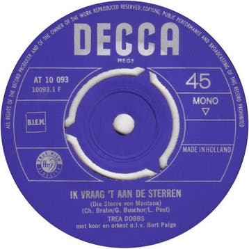 vinyl single 7 inch - Trea Dobbs - Ik Vraag t Aan De Ste..., Verzenden, Zo goed als nieuw