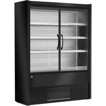 Gekoeld Wandmeubel | Zwart | Zwenkdeuren | 0°C/+2°C  | 70., Verzenden, Nieuw in verpakking