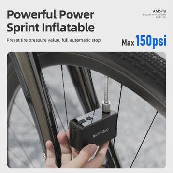 CYCLAMI AM6 Pro Mini Elektrische Fietspomp - Draagbaar, Digi, Verzenden, Nieuw