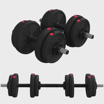Verstelbare Dumbbells Set 15KG met Antislip Handvatten, Verzenden, Nieuw