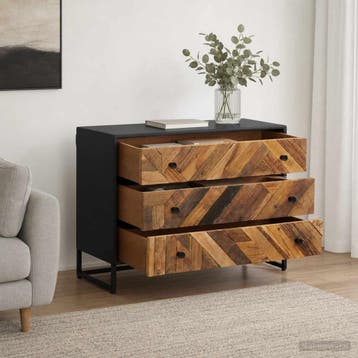 vidaXL Ladenkast met lade 75 x 30 x 54 cm, Huis en Inrichting, Minder dan 50 cm, Verzenden, Nieuw, Minder dan 100 cm