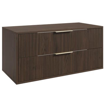 Wastafelkast Rimini 100 cm - Walnoot Bruin - Badmeubel, Verzenden, Nieuw, Wastafelkast