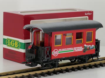 LGB 3907 ÖBB jubileumwagen 1989 LGB reclame, Ihnenbeleuch.., Gebruikt, Overige typen, Ophalen of Verzenden, LGB